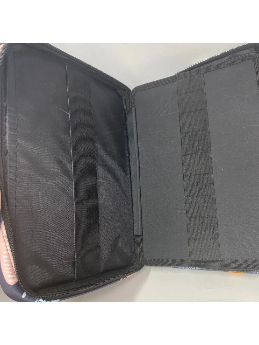Cat Print Large Capacity Colored Pencil Case Organizer 48 Slots Multi Layer Bag